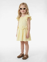 Resim Koton Kız Bebek Elbise 6SMG80040AW