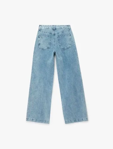 Resim Koton Kadın Jean Pantolon 7WAL40025MD