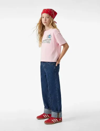 Resim Koton Kız Çocuk T-shirt 6SKG10503AK