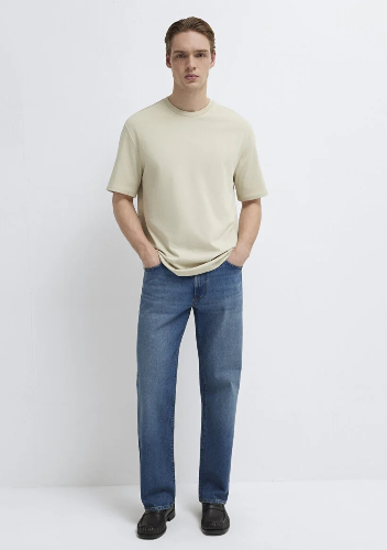 Resim Mavi Erkek T-shirt M0611924-70322