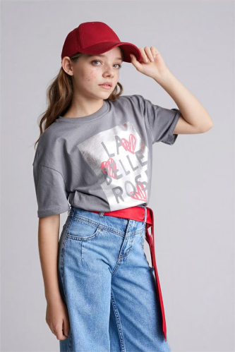 Resim Defacto Kız Çocuk T-shirt G1768A8/GR211