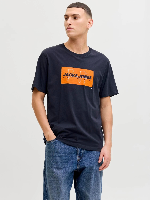 Resim Jack & Jones Jjcole Prınt Tee Ss Crew Neck Ln Erkek T-Shirt 12288492