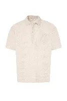 Resim Süvari Büyük Beden Polo Yaka Waffle  Erkek T-Shirt Sts1014000004