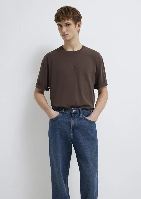 Resim Mavi Erkek T-shirt M0613093-70251