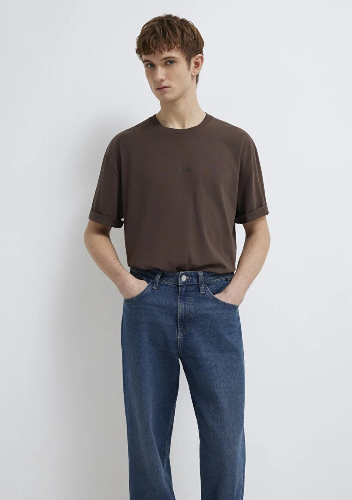 Resim Mavi Erkek T-shirt M0613093-70251