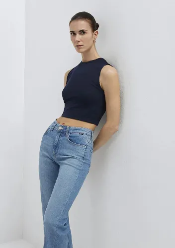 Resim Mavi Kadın T-shirt M1613981-70490