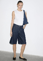 Resim Mavi Zasha Kadın Kot&Kanvas Şort M1411233-A1593