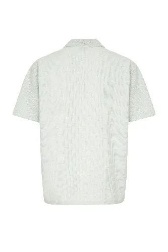 Resim Süvari Büyük Beden Polo Yaka Waffle  Erkek T-Shirt Sts1014000004