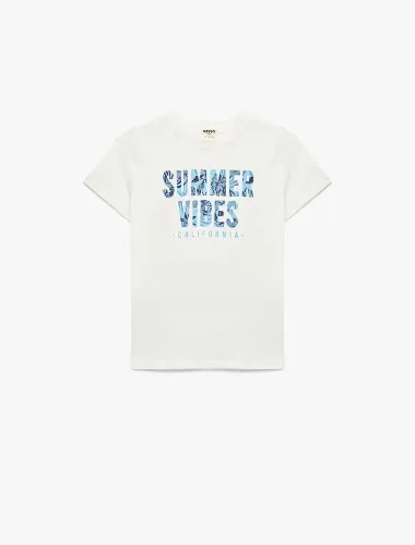 Resim Koton Erkek Çocuk T-shirt 6SKB10150TK