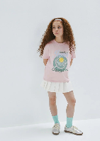 Resim Mavi Kız Çocuk T-shirt M7610396-71007