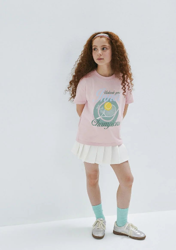 Resim Mavi Kız Çocuk T-shirt M7610396-71007