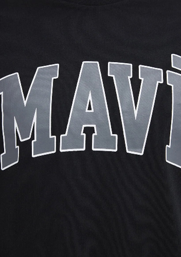 Resim Mavi Logo Erkek T-shirt M0611711-900