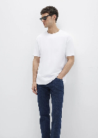 Resim Mavi Erkek T-shirt M0611596-620