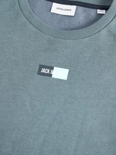 Resim Jack & Jones Jjpan Sweat Crew Neck Smu Erkek Sweat 12310759