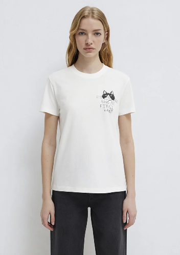 Resim Mavi Kadın T-shirt M1613723-70057