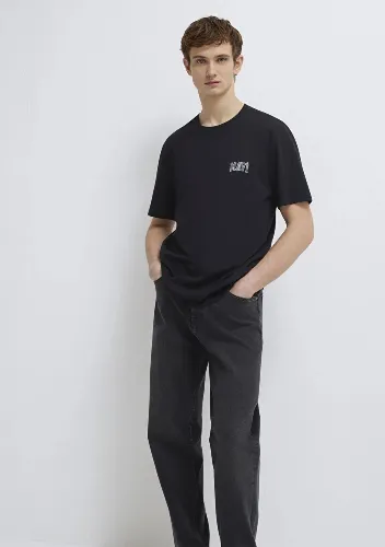 Resim Mavi Erkek T-shirt M0611714-900