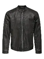 Resim Only & Sons Onsmike Pu Racer Jacket Otw Vd Noos Erkek Deri Mont Ve Ceket 22012339