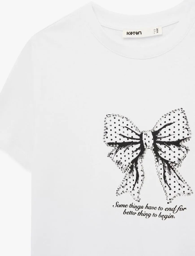 Resim Koton Kadın T-shirt 6SAK50063EK