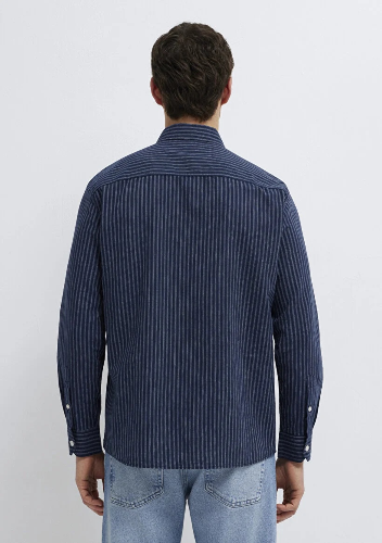 Resim Mavi Erkek  Uzun Kol Gömlek M0212004-91566