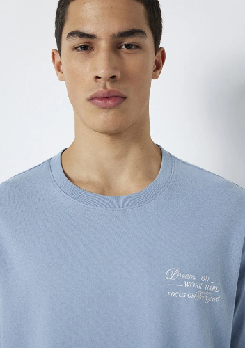 Resim Mavi Erkek T-shirt M0613184-86998