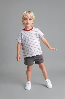 Resim Defacto Erkek Bebek Şort Takım H4119A5/BE793