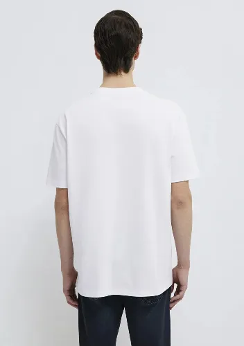 Resim Mavi Erkek T-shirt M0611596-620