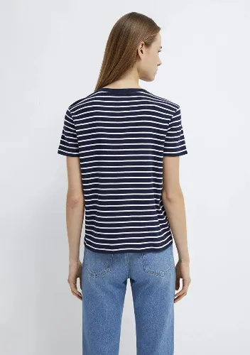 Resim Mavi Kadın T-shirt M1613562-88030