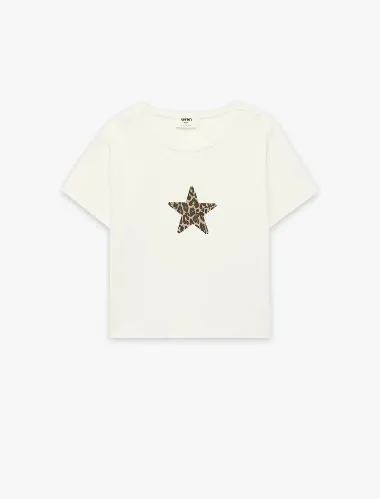 Resim Koton Kız Çocuk T-shirt 6SKG10478AK