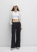 Resim Mavi Kadın Kanvas Pantolon M1011156-900