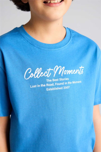 Resim Defacto Erkek Çocuk T-shirt H4403A8/BE410