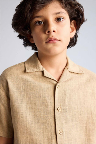 Resim Defacto Erkek Çocuk Kısa kol Gömlek H3025A8/BG387