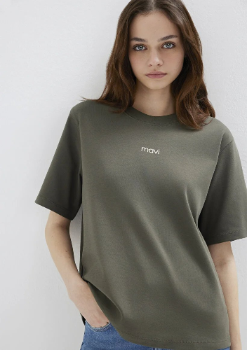 Resim Mavi Kadın T-shirt M1612829-71553