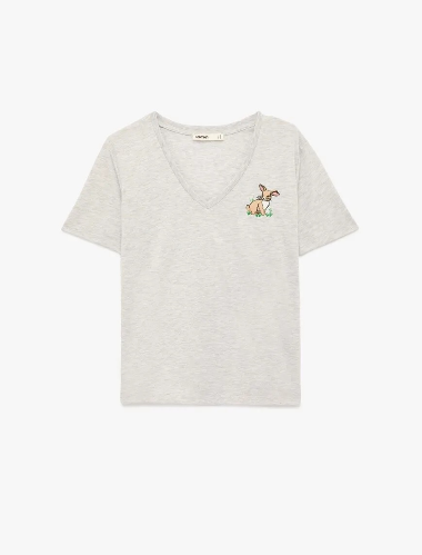 Resim Koton Kadın T-shirt 6SAK50103EK