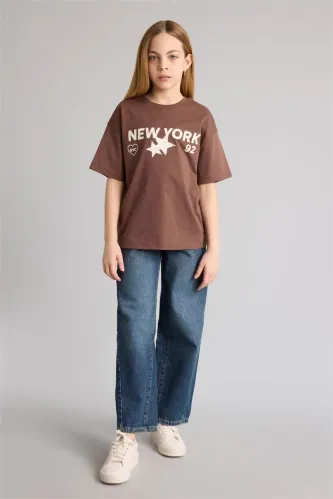 Resim Defacto Kız Çocuk T-shirt G1783A8/BN167