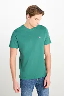 Resim Lee Erkek T-shirt ML60UFQG26 Bisiklet Yaka