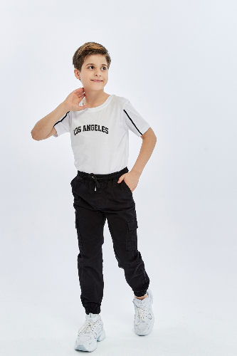 Resim Yenikoza Erkek Çocuk Kanvas Pantolon