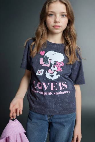 Resim Defacto Kız Çocuk T-shirt G8188A8/AR1