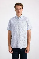 Resim Süvari Cotton Regular Kısa Kol Erkek Gömlek Sgm2017700002