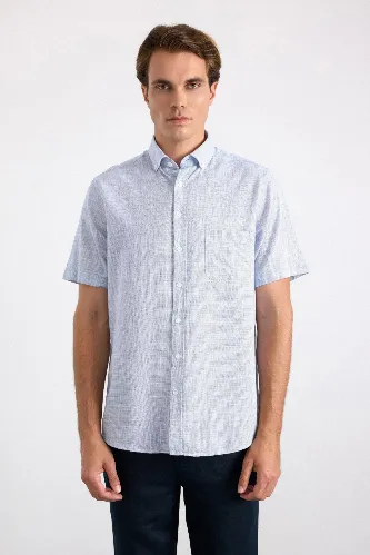 Resim Süvari Cotton Regular Kısa Kol Erkek Gömlek Sgm2017700002
