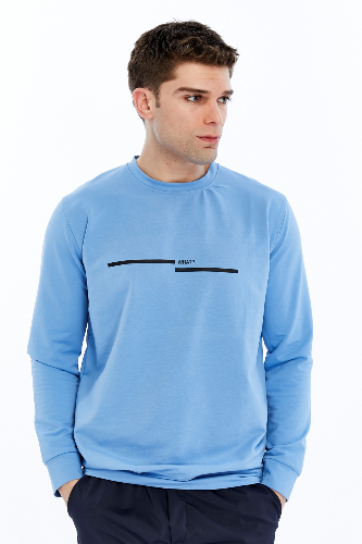 Resim Paul&More Erkek Sweat What Baskı 0 Yaka 2 İp