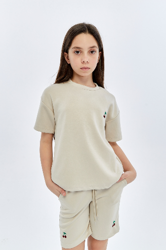 Resim Yenikoza Kız Çocuk Şort Takım