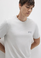 Resim Mavi Erkek T-shirt M0611714-70074