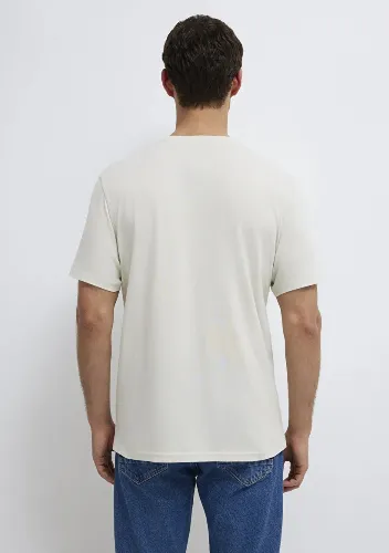 Resim Mavi Regular Erkek  T-shirt M0612732-70142