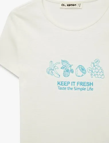 Resim Koton Kadın T-shirt 6SAL10552IK