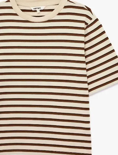 Resim Koton Kadın T-shirt 6SAK50057PK