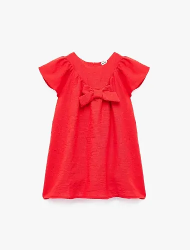 Resim Koton Kız Bebek Elbise 6SMG80003AW