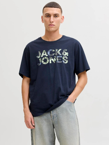 Resim Jack & Jones Jjejeff Logo Tee Ss Sn Erkek T-shirt 12288536