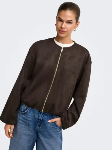 Resim Only Onlstına L/S Faux Suede Bomber Pnt Kadın Mont 15384931