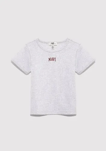 Resim Mavi Kız Çocuk T-shirt M7610350-88467