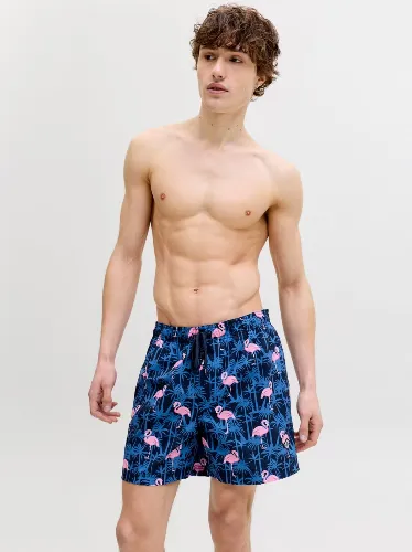 Resim Jack & Jones Jpstmauı Vıbes Novelty Aop Swım Short Sn Erkek Deniz Şortu 12291426